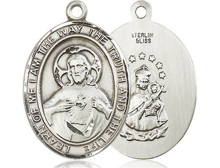 Sterling Silver Scapular Medal Catholic Jewelry