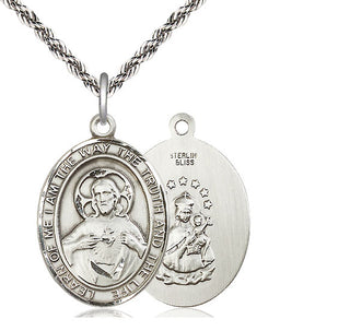 Sterling Silver Scapular Medal Catholic Jewelry