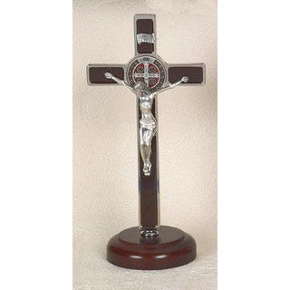 8 inch Brown Enamel with Brown Crucifix