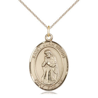 14kt Gold Saint Juan Diego Medal