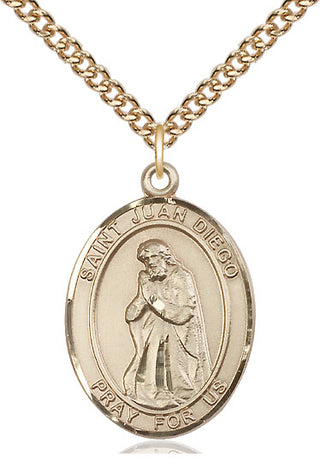 14kt Gold Saint Juan Diego Medal