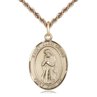 14kt Gold Saint Juan Diego Medal