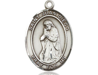 Sterling Silver Saint Juan Diego Medal Catholic Jewelry