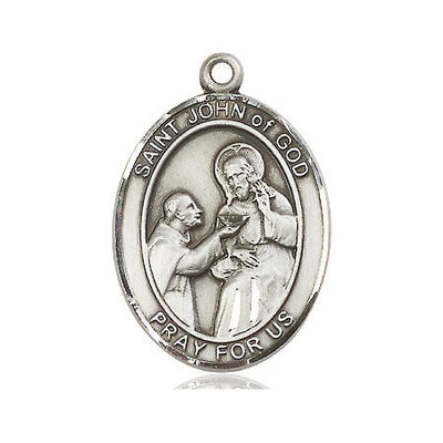 Sterling Silver St. John of God Medal | Large | Engravable