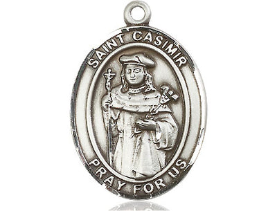 Sterling Silver St. Casimir of Poland Medal | Large | Engravable