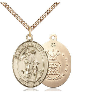 14kt Gold Guardian Angel Air Force Medal