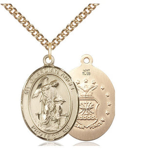 14kt Gold Guardian Angel Air Force Medal