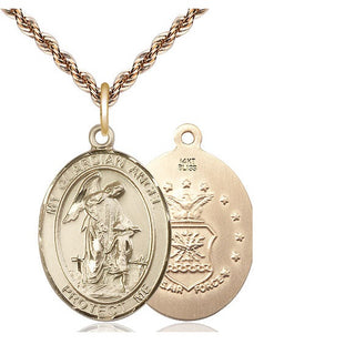 14kt Gold Guardian Angel Air Force Medal