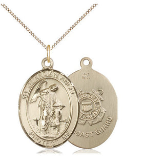 14kt Gold Guardian Angel Coast Guard Medal