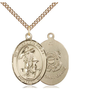 14kt Gold Guardian Angel Coast Guard Medal