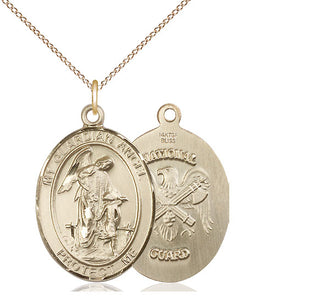 14kt Gold Guardian Angel National Guard Medal