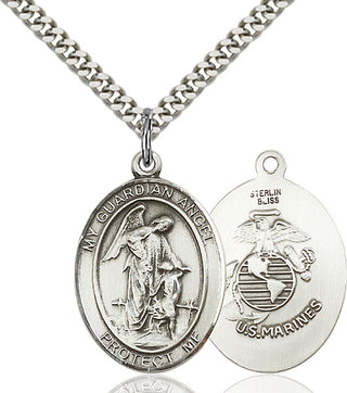 Sterling Silver Guardian Angel Pendant