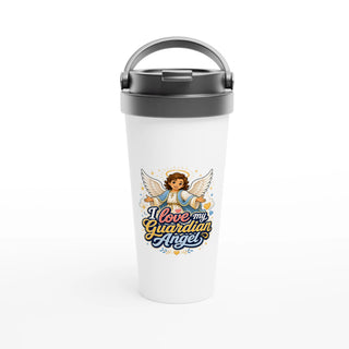 'I Love My Guardian Angel' Travel Mug