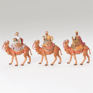 5-Inch Scale 3 Pc Kings On Camels Nativity Figures