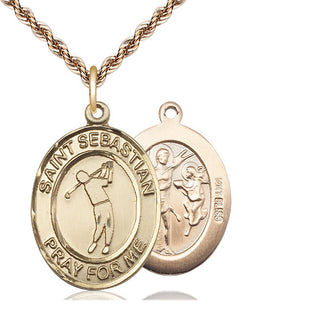 14kt Gold Saint Sebastian Golf Medal