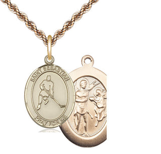 14kt Gold Saint Sebastian Ice Hockey Medal