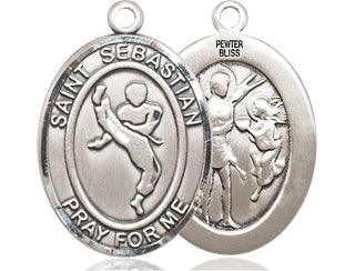 Pewter Saint Sebastian Martial Arts Medal