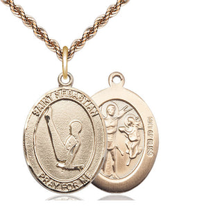 14kt Gold Filled Saint Sebastian Gymnastics Medal Catholic Jewelry
