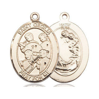 14kt Gold Filled Saint Cecilia Marching Band Medal