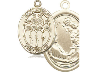 14kt Gold Saint Cecilia Choir Medal