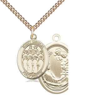 14kt Gold Saint Cecilia Choir Medal
