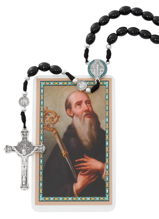 Black Wood St. Benedict Rosary