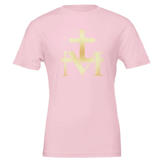 Gold Marian Cross Monogram T-Shirt - view 6