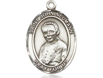 Sterling Silver St. John Neumann Medal | Large | Engravable