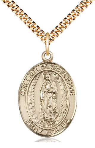 14kt Gold Filled Our Lady of Guadalupe Medal Catholic Jewelry