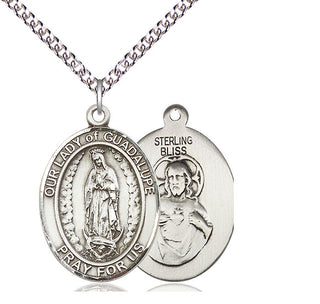 Sterling Silver Our Lady of Guadalupe Medal Catholic Jewelry