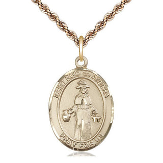 14kt Gold Nino de Atocha Medal Engraved Catholic Saint Jewelry