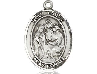 Pewter Holy Family Medal Engraved Catholic Saint Jewelry