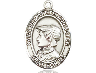 Sterling Silver Saint Elizabeth Ann Seton Medal Catholic Jewelry Engraved Catholic Saint Jewelry