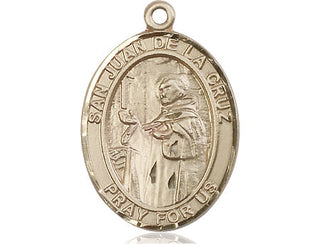 14kt Gold Filled San Juan de la Cruz Medal Engraved Catholic Saint Jewelry