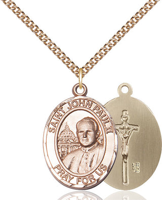 14kt Gold Saint John Paul II Medal
