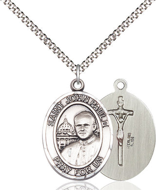 Pewter Saint John Paul II Medal Catholic Jewelry