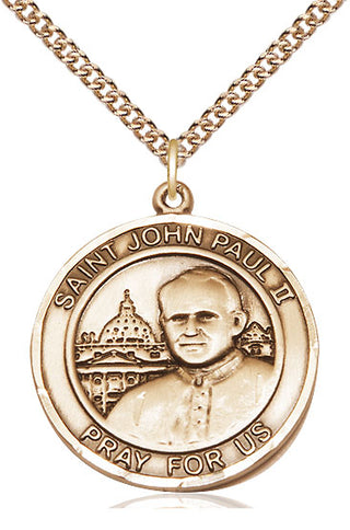 14kt Gold Saint John Paul II Medal