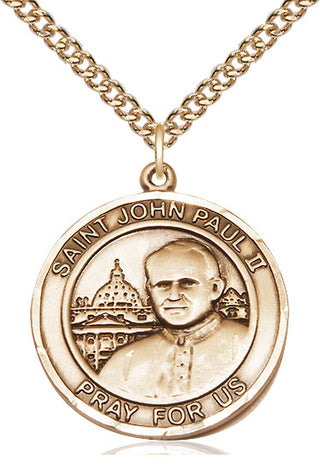 14kt Gold Saint John Paul II Medal
