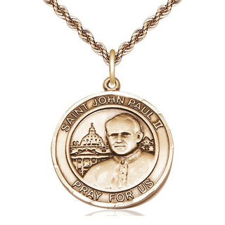 14kt Gold Saint John Paul II Medal