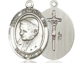Sterling Silver Pope Benedict XVI Medal Catholic Jewelry