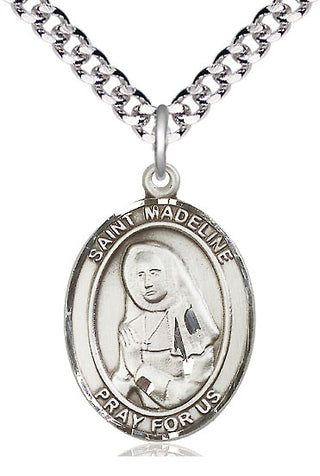 Pewter Saint Madeline Sophie Barat Medal Catholic Jewelry Engraved Catholic Saint Jewelry