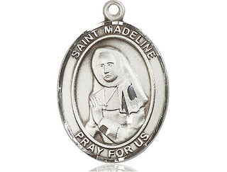 Sterling Silver Saint Madeline Sophie Barat Medal Catholic Jewelry Engraved Catholic Saint Jewelry