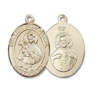 14kt Gold Filled Our Lady of Mount Carmel Medal
