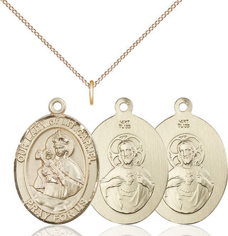 14kt Gold Our Lady of Mount Carmel Medal