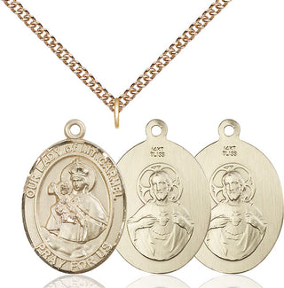 14kt Gold Our Lady of Mount Carmel Medal