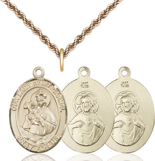 14kt Gold Our Lady of Mount Carmel Medal