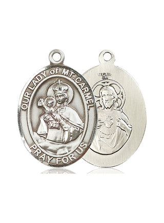 Pewter Our Lady of Mount Carmel Medal