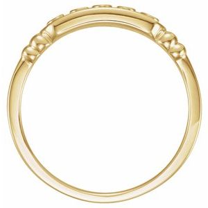 10K Gold In The Name of Jesus Chastity Ring
