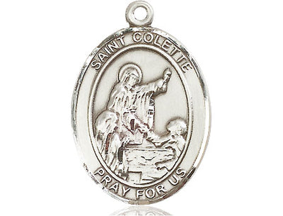 Sterling Silver St. Colette Medal | Large | Engravable