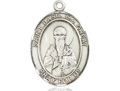 Sterling Silver St. Basil the Great Medal | Large | Engravable